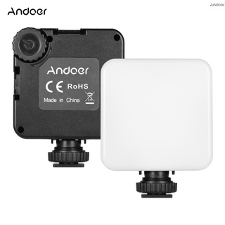 สินค้า Andoer Km-72A โคมไฟ Rgb Led ขนาดมินิหรี่แสงได้ 6W พร้อมขาตั้งกล้อง Type-C สําหรับ Vlogging