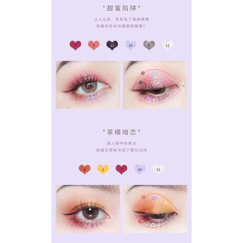 new-korean-eye-shadow-xixi-provence-romantic-to-the-beauty-set-box-eye-shadow-เซต4ชิ้น-รหัส-300147