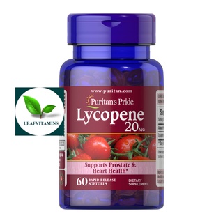 ภาพหน้าปกสินค้าPuritan\'s Pride Lycopene 20 mg / 60 Softgels ที่เกี่ยวข้อง