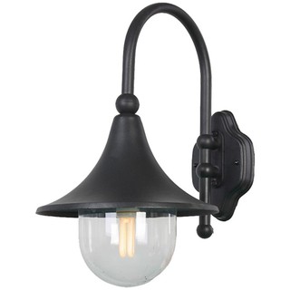 ไฟกิ่งภายนอก โคมไฟกิ่ง ภายนอก 430/W BK CARINI AL/PL CS สีดำ โคมไฟภายนอก โคมไฟ หลอดไฟ WALL LIGHT BRACKET OUTDOOR 430/W BK