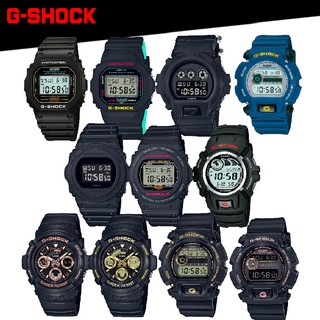ภาพหน้าปกสินค้าCasio G-Shock นาฬิกาข้อมือผู้ชาย สีดำด้าน สายเรซิ่น รุ่น DW-6900 DW-5600 DW-5750E AW-591GBX DW-9052GBX ที่เกี่ยวข้อง