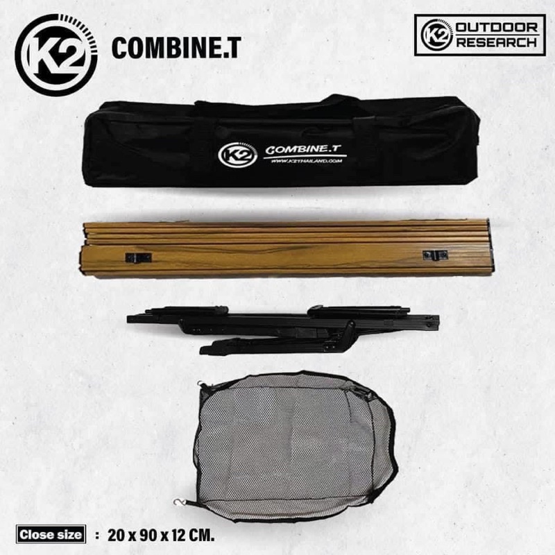 โต๊ะพับอลูมิเนียม-k2-combine-t-พับเก็บได้-ปรับระดับได้