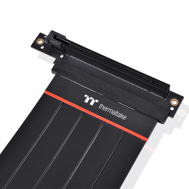 thermaltake-premium-pci-e-สายต่อการ์ดจอจากเมนบอร์ด-4-0-extender-200-300-600mm-90-degree-adapter