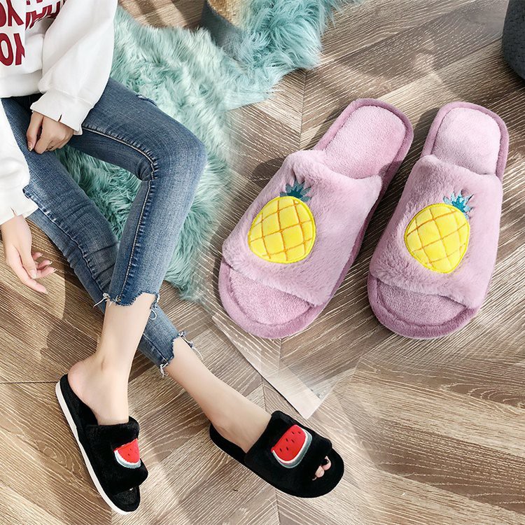 ภาพหน้าปกสินค้า️ส่งไวจากไทย ️(SH-1-06) รองเท้าใส่เดินในบ้าน รองเท้าสลิปเปอร์ slippers ลายผลไม้ ไข่ดาว น่ารักมากใส่สบาย จากร้าน saki_store บน Shopee