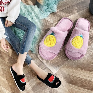 ภาพขนาดย่อของภาพหน้าปกสินค้า️ส่งไวจากไทย ️(SH-1-06) รองเท้าใส่เดินในบ้าน รองเท้าสลิปเปอร์ slippers ลายผลไม้ ไข่ดาว น่ารักมากใส่สบาย จากร้าน saki_store บน Shopee