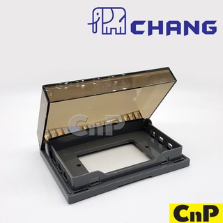 CHANG หน้ากากกันน้ำ ฝากันน้ำ (แนวนอน) ช้าง รุ่น WN-410