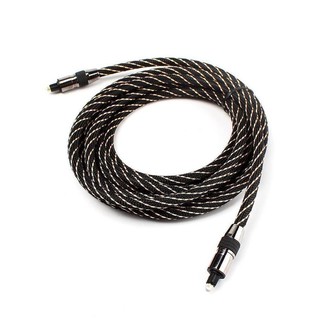 BUYINCOINS 2M 6.5FT Premium Toslink Digital Optical Fiber Audio