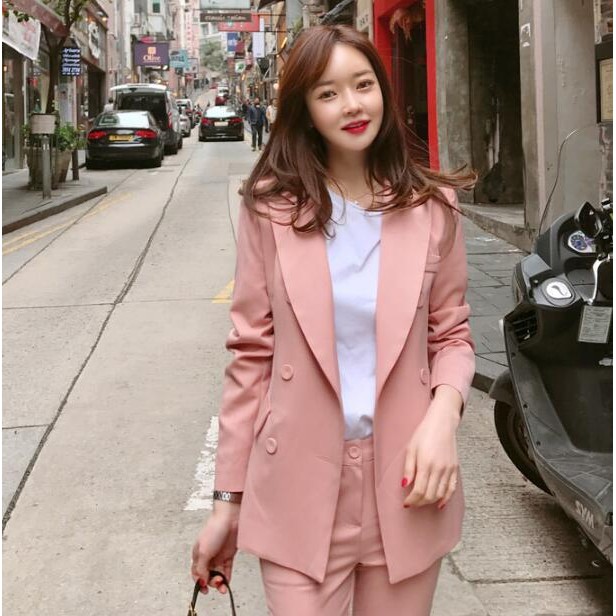 ภาพหน้าปกสินค้า️Falsh saleลดราคา 7วันPromotion 3.3*จำนวนจำกัด*สูทผู้หญิงชุดทำงาน เสื้อ+กางเกง สไตล์เกาหลี ️