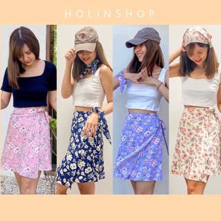 ภาพหน้าปกสินค้าHOLIN.SHOP กระโปรงหน้าผูกโบว์น่ารัก ลายน่ารัก ใส่สบาย พริ้วๆ ที่เกี่ยวข้อง