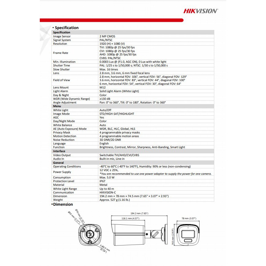 hikvision-colorvu-2mp-รุ่น-ds-2ce12df8t-fsln-3-6-4-ds-2ce72df8t-fsln-3-6-2-dvr-ids-7208hqhi-m1-s-ชุดอุปกรณ์-แถมlan-5m