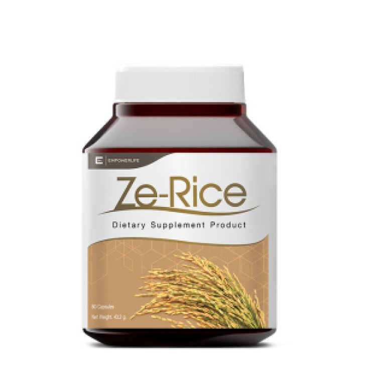 Ze-Rice ซีไรซ์ น้ำมันรำข้าว 60 เม็ด Cold-Pressed Rice Bran Oil, 60 ...