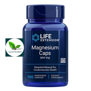 ภาพขนาดย่อของภาพหน้าปกสินค้าLife Extension Magnesium Caps 500 mg / 100 Capsules จากร้าน leafvitamins บน Shopee