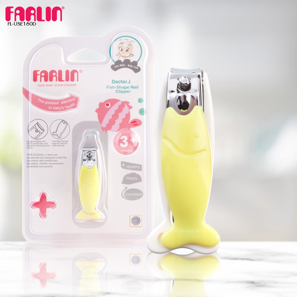 farlin-กรรไกรตัดเล็บสำหรับเด็ก-หางปลา-fl-use160d