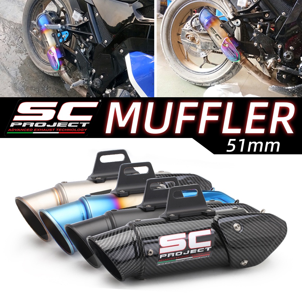 SC Project Muffler Full Exhaust System Muffler General Motorcycle ...