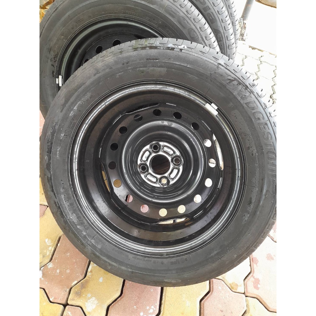 ยางbridgestone-ecopia-ep150-175-65-15-ปี22พร้อมกะทะล้อ-ซูซูกิสวิฟท์-ซูซูกิเซียส-yaris-ราคา-1950-ล้อ