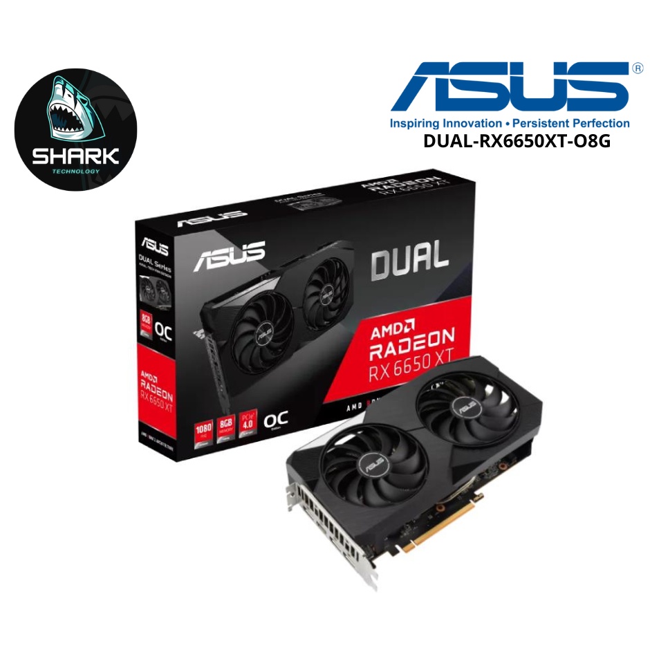 VGA (การ์ดแสดงผล) ASUS DUAL RADEON RX 6650 XT OC EDITION 8GB GDDR6 ...
