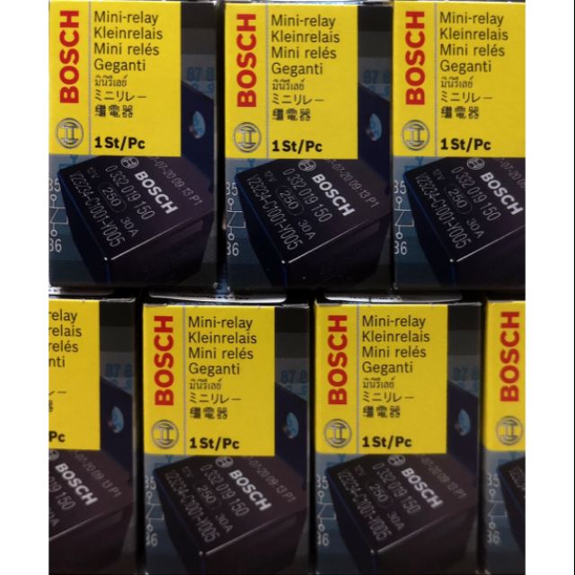 ราคาและรีวิวรีเลย์ ​BOSCH.12V/ยกลัง 80​ตัว​ (โปรตุเกส)