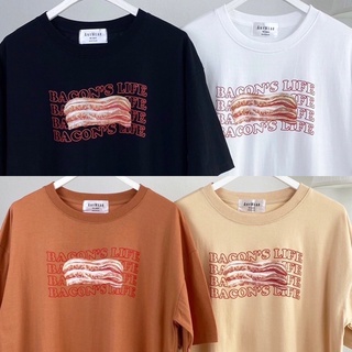ภาพหน้าปกสินค้าเสื้อยืด Oversize สกรีน Bacon’s life 🥓 by Anywear ผ้าCotton100% เสื้อยืดทรงเกาหลี เสื้อยืดFreesize เสื้อยืดมินิมอล ที่เกี่ยวข้อง