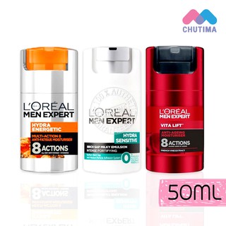 ครีมบำรุง ผู้ชาย L'OREAL Men Expert HYDRA SENSITIVE / VITA LIFT/HYDRA ENERGETIC CREAM  50 ml