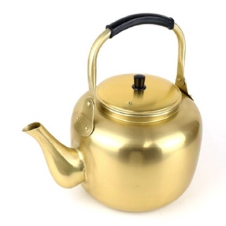 aluminum kettle กาทองเหลืองเกาหลี กามักกอลลี กาน้ำชา 1L, 2L 황 주전자