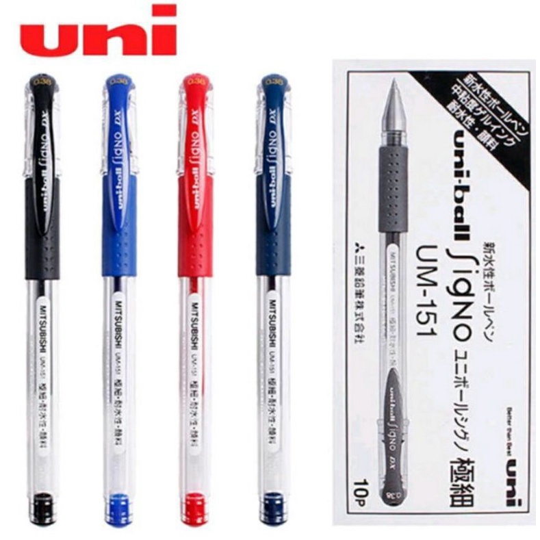 uni-ball-signo-dx-um-151-ปากกาเจล-ยูนิบอล-0-38-mm