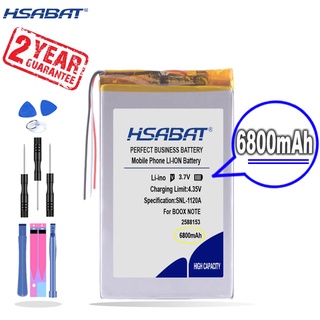New Arrival [ HSABAT ] 6800mAh Replacement Battery for ONYX BOOX NOTE,PRO,NOTE+ e-Book Li-po Rechargeable Accumulator Pa