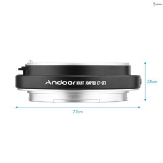 ภาพขนาดย่อของภาพหน้าปกสินค้าAndoer EF-GFX Camera Lens Adapter Ring Auto Focus Replacement for EF-mount Lens to FujiFilm GFX-mount MED-format Cameras GFX100 GFX50S GFX50R จากร้าน muswanna.th บน Shopee ภาพที่ 5