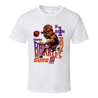 TSHIRTฝ้ายเสื้อยืด พิมพ์ลายกราฟิก Deans Charles Barkley Basketball Caricature น่ารัก เป็นที่นิยมs-5xl