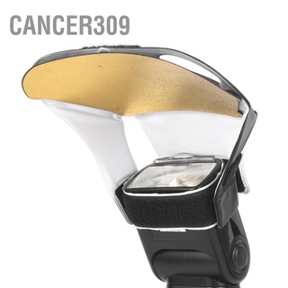 Cancer309 Universal SLR Camera Top Flash Light Lamp Reflector Board Set Silver White Golden