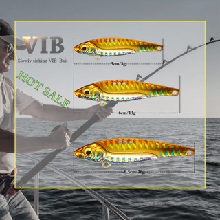 ภาพขนาดย่อของภาพหน้าปกสินค้าเหยื่อตกปลาโลหะ 7 กรัม 14 กรัม 18 กรัม 1 ชิ้น VIB Fishing Lure Sinking Bait Swimbait Bass Wobbler Jigging Crankbait Strength Hooks Tackle จากร้าน syfishing.th บน Shopee ภาพที่ 3