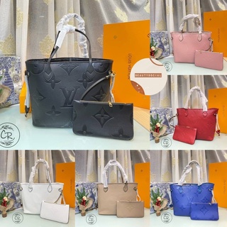 MS LV SHOPPING 14” กระเป๋าแบรนด์เนม กระเป๋าปั้มแบรนด์