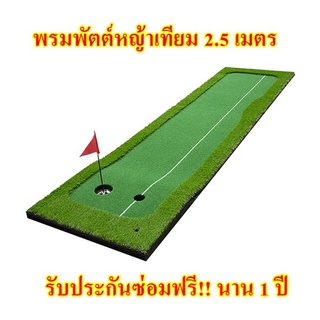 สินค้า 2.5 เมตรพรมพัตต์กอล์ฟหญ้าเทียม 🔥พรมซ้อมพัตต์กลางแจ้ง  พรมซ้อมพัตต์ Putting mat กรีนซ้อมพัตต์หญ้าเทียมยาว 2.5 เมตร
