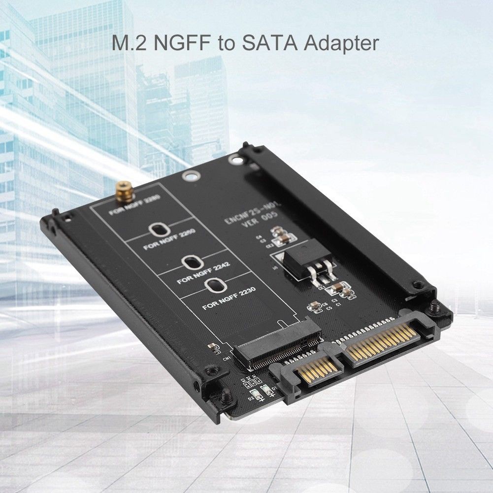 m.2sata NVME M.2 SATA SSD to SATA 22Pin Adapter Card Converter For 2230 2280B KEY ENCNF2S N01