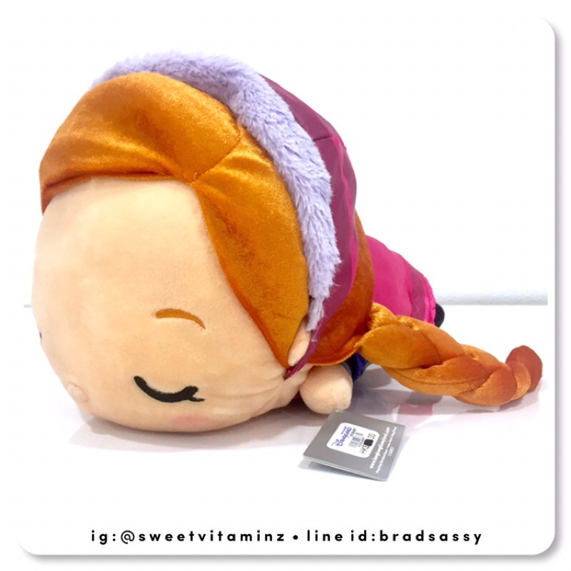 anna-disney-sleeping-plush-ตุ๊กตา-anna-ไซส์ใหญ่-สินค้าใหม่-ของแท้-นำเข้าจาก-disney-hong-kong-คร้า