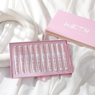 WETN matte lip gloss - ลิปกลอส ซอฟท์แมท สีแน่น ติดทน 1 กล่องมี 10 สี