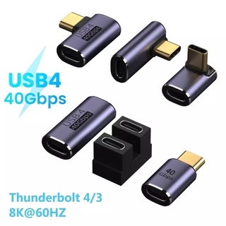 Adapter USB 4.0ประเภท C หญิงหญิง PD 100W Fast Charging Cable Converters สำหรับ Huawei Xiaomi 12 Samsung S22 S21
