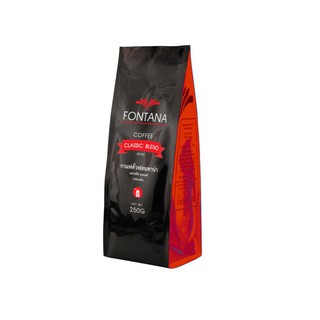 Fontana Classic Blend 250g. ฟอนทาน่า คลาสสิค เบลนด์ เมล็ดกาแฟคั่ว ขนาด 250 กรัม