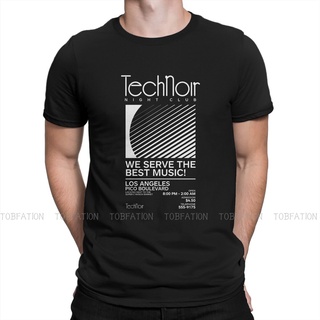 เสื้อยืดวินเทจเสื้อยืดคอกลม ผ้าฝ้าย 100% พิมพ์ลายกราฟฟิค The Terminator TechNoir สไตล์ฮาราจูกุ สําหรับผู้ชายS-5XL