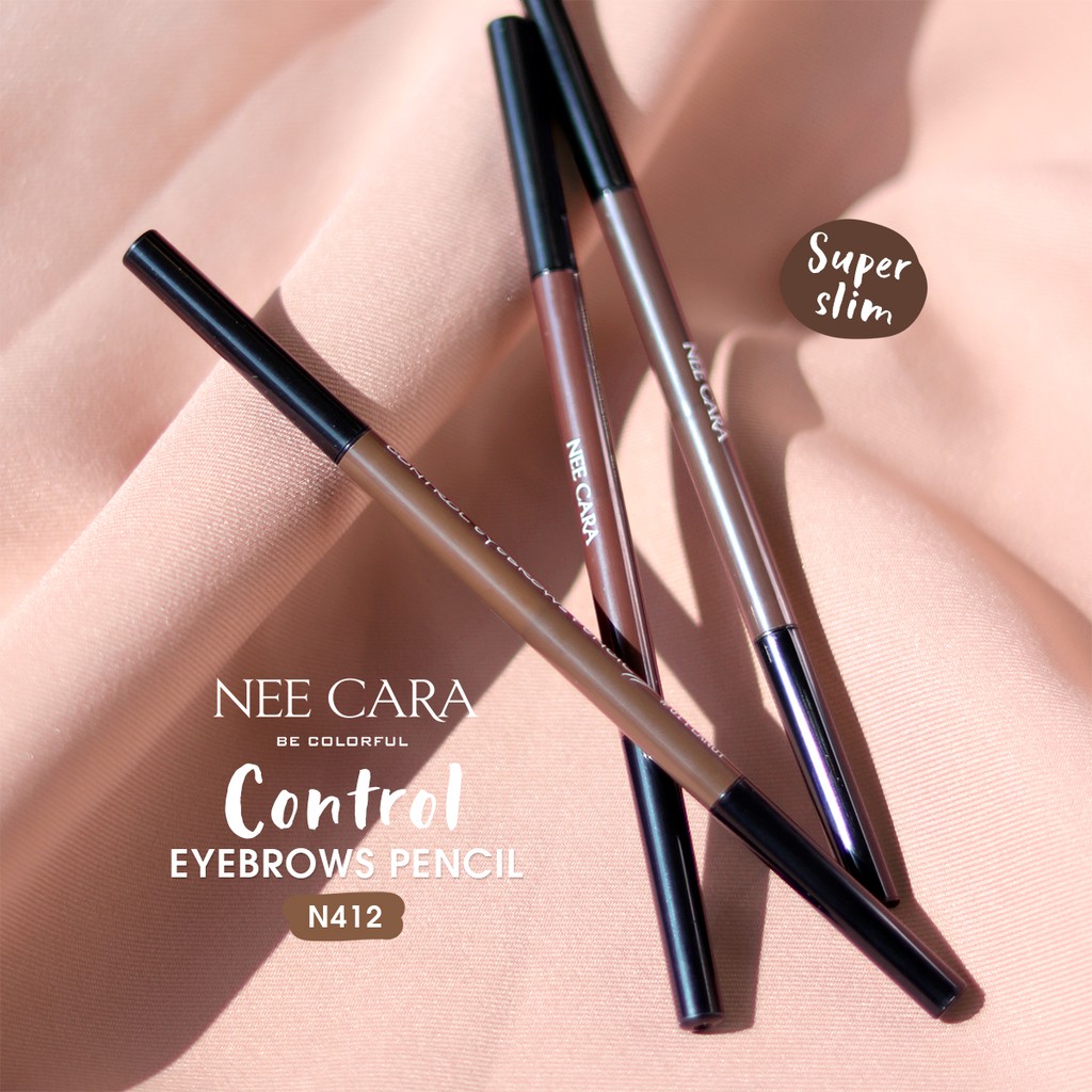 ภาพหน้าปกสินค้าNEE CARA control EYEBROWS SLIM PENCIL นีคาร่า ดินสอเขียนคิ้ว สลิม N412 จากร้าน elcosmetics3 บน Shopee