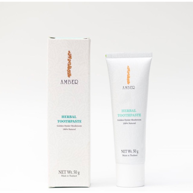 ยาสีฟันสมุนไพรแอมเบอร์ 50 กรัม Amber Herbal Toothpaste 50 g 195 ...