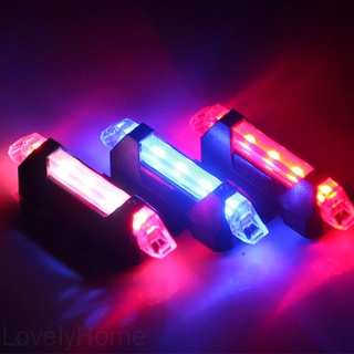 5 Led Usb ไฟท้ายจักรยานเพื่อความปลอดภัยแบบพกพา