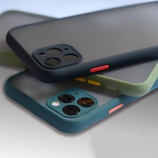 เคสขอบสี เคส ใช้สำหรับ กันกระแทก iPhone 11 Pro X Xs Max Xr 7 8 6 6s Plus SE2 SE 2020