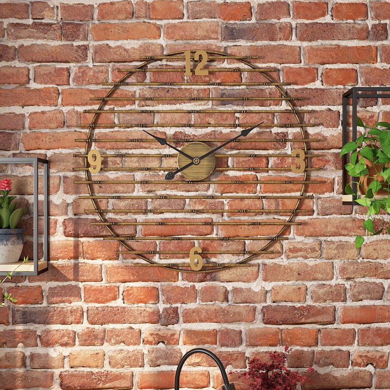 นาฬิกาติดผนัง-นาฬิกาดิจิตอลบ้านนอร์ดิกโมเดิร์นตกแต่งผนังนาฬิกาแขวนผนังห้องนั่งเล่นสร้างสรรค์นาฬิกาแขวนแสดงผลเงียบ