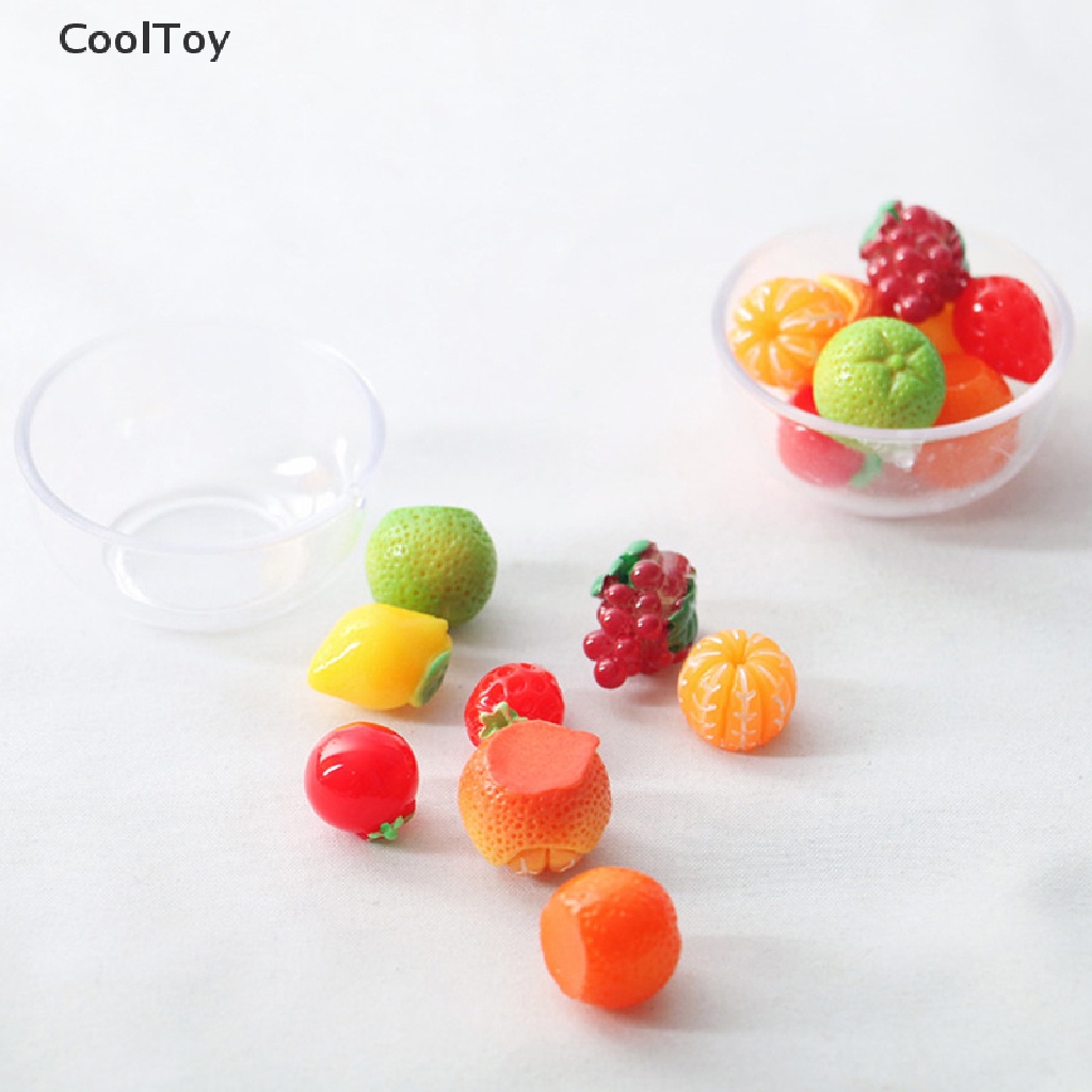 cooltoy-ชามใส-ขนาดเล็ก-1-12-พร้อมผลไม้-8-ชิ้น-สําหรับตกแต่งบ้านตุ๊กตา