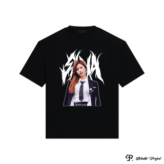 [S-5XL]เสื้อยืด พิมพ์ลาย Twice Metal Version SANA