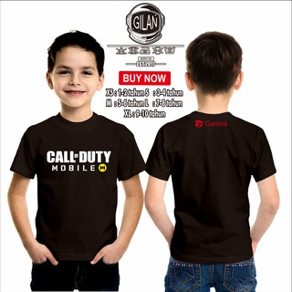 เสื้อยืด พิมพ์ลายโลโก้ CALL OF DUTY MOBILE สําหรับเด็กS-5XL