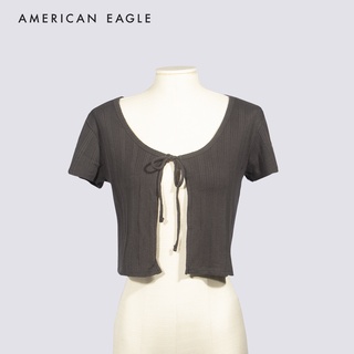 American Eagle Matchback Tie Front T-Shirt เสื้อยืด ผู้หญิง (EWTS 037-8204-001)