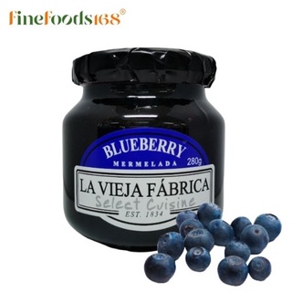 ลา เวียฮา ฟาบริกา ผลิตภัณฑ์ทาขนมปัง บลูเบอร์รี่ 280 กรัม LA VIEJA FABRICA  Blueberry Mermelada 280 g.