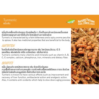 ภาพขนาดย่อของภาพหน้าปกสินค้าชาขมิ้นชันและตะไคร้ออร์แกนิค ORGANIC TURMERIC & LEMONGRASS TEA (100% NATURAL / Caffeine Free / ไม่มีคาเฟอีน/ ชาสมุนไพรเพ จากร้าน naturefuturefarm บน Shopee ภาพที่ 1