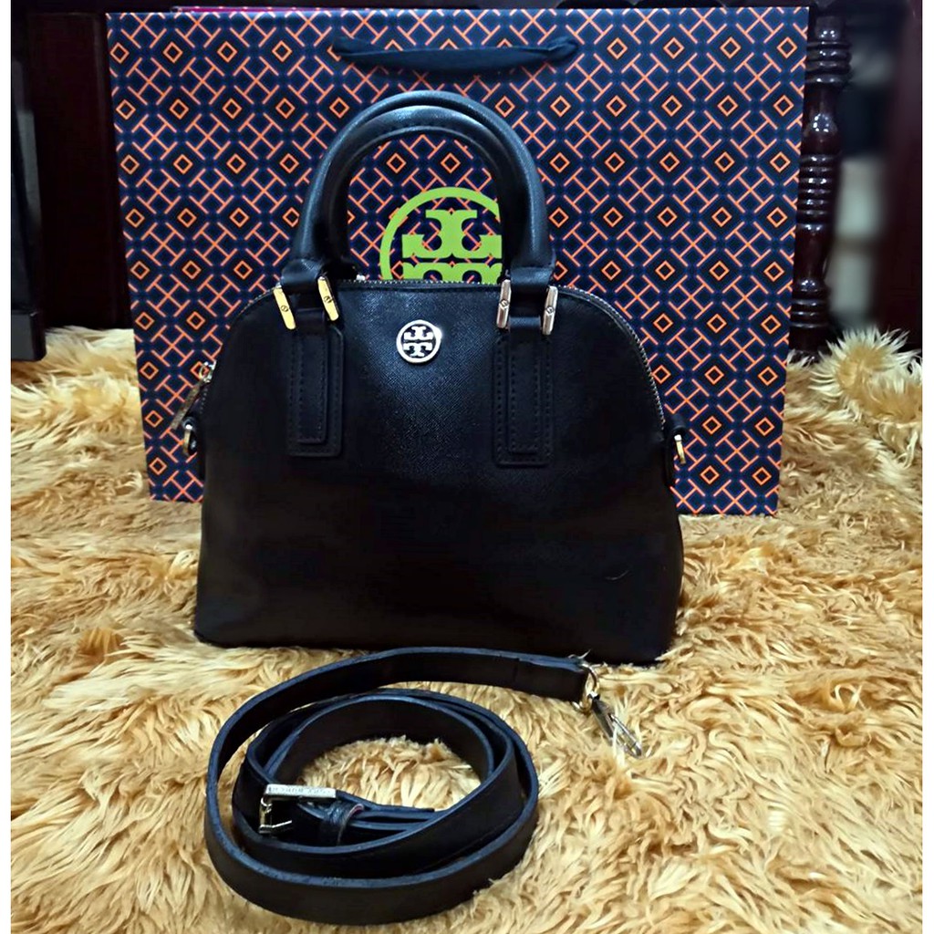 Tory Burch Robinson Mini Dome Satchel ของแท้พร้อมถุงกระดาษ สภาพดี